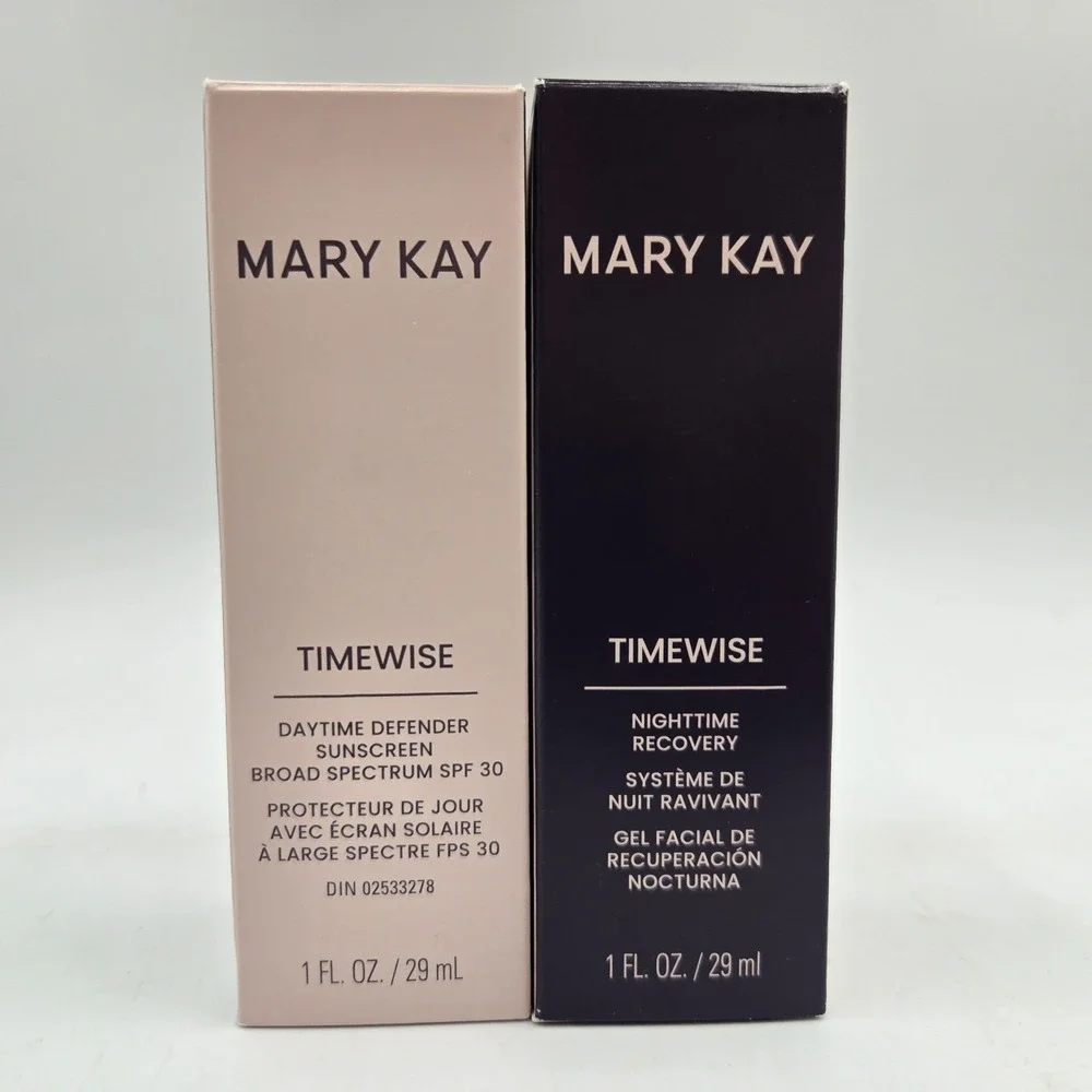2 New Mary Kay TimeWise Daytime & Nighttime Recovery with 3D Complex 1 Fl Oz